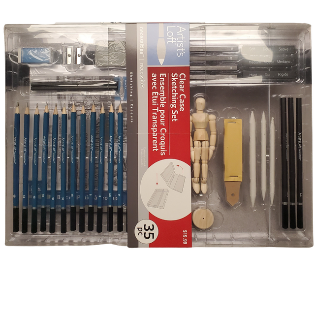 35pc Drawing Sketching Pencil Set, Professional Sketch Set in